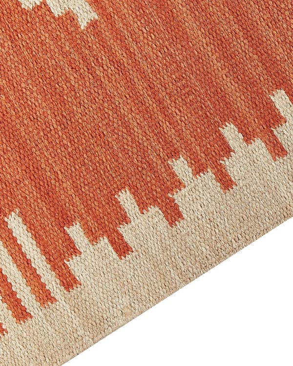 Kelimmatta Flerfärgad bomull 140 x 200 cm Vändbar Geometriskt Mönster med Tofsar Rektangulär Traditionell Vardagsrum Sovrum Hall