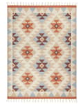 Miniatyrbild 4 av 7: Kelimmatta Flerfärgad bomull 160 x 230 cm Vändbart geometriskt mönster Rektangulär Traditionell