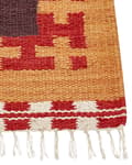 Miniatyrbild 6 av 7: Kelimmatta Flerfärgad bomull 140 x 200 cm Handvävd Vändbar Slätvävd Geometriskt Mönster med Tofsar Traditionell Boho Vardagsrum Sovrum