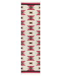 Miniatyrbild 4 av 7: Kelimmatta Flerfärgad bomull 80 x 300 cm Handvävd Vändbar Slätvävd Geometriskt Mönster med Tofsar Traditionell Boho Vardagsrum Sovrum