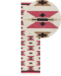 Miniatyrbild 1 av 7: Kelimmatta Flerfärgad bomull 80 x 300 cm Handvävd Vändbar Slätvävd Geometriskt Mönster med Tofsar Traditionell Boho Vardagsrum Sovrum