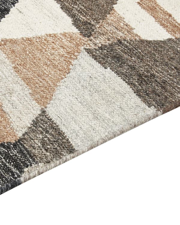 Gulvteppe Flerfarget Ull Bomull 200 x 300 cm Håndlaget Kelim Vevd Boho Patchwork mønster med dusker