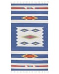 Miniatyrbilde 4 av 7: Kelimteppe Flerfarget Bomull 80 x 150 cm Håndvevd Vendbart Geometrisk mønster Frynser Tradisjonell stil Boho Stue Soverom