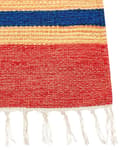 Miniatyrbilde 5 av 7: Kelimteppe Flerfarget Bomull 140 x 200 cm Håndvevd Vendbart Geometrisk mønster Frynser Tradisjonell stil Boho Stue Soverom