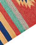 Miniatyrbilde 6 av 7: Kelimteppe Flerfarget Bomull 140 x 200 cm Håndvevd Vendbart Geometrisk mønster Frynser Tradisjonell stil Boho Stue Soverom