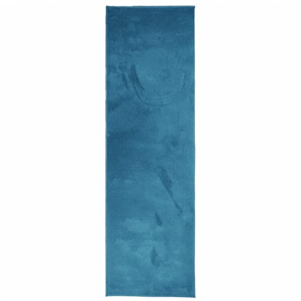 vidaXL Teppe OVIEDO kort luv turkis 80x250 cm