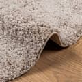 Miniatyrbillede 7 af 11: vidaXL shaggy gulvtæppe PAMPLONA Ø 280 cm høj luv beige