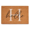 Miniatyrbillede 3 af 4: Dørmåtte Hello Hvid Natur 60 x 1 x 40 cm (12 enheder)