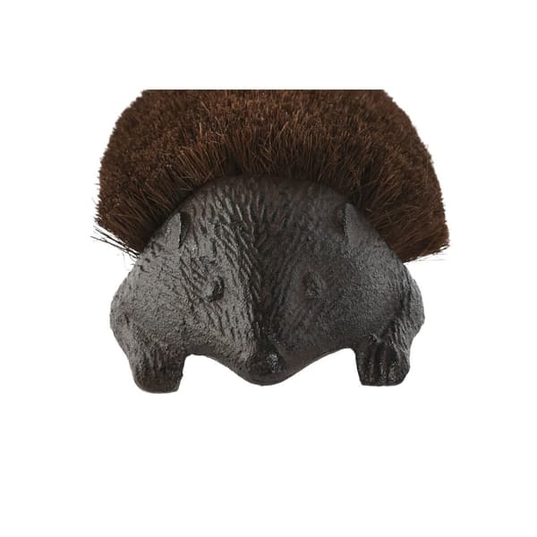 Dørmåtte Home ESPRIT Mørkebrun Jern 28 x 12,5 x 9,5 cm Pindsvin