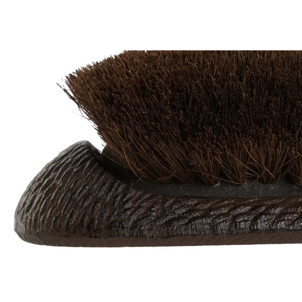 Dørmåtte Home ESPRIT Mørkebrun Jern 28 x 12,5 x 9,5 cm Pindsvin