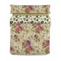 Miniatyrbilde 1 av 2: Dyne deksel sett Lois VINTAGE Brun Seng 90 150 x 230 cm 3 Deler