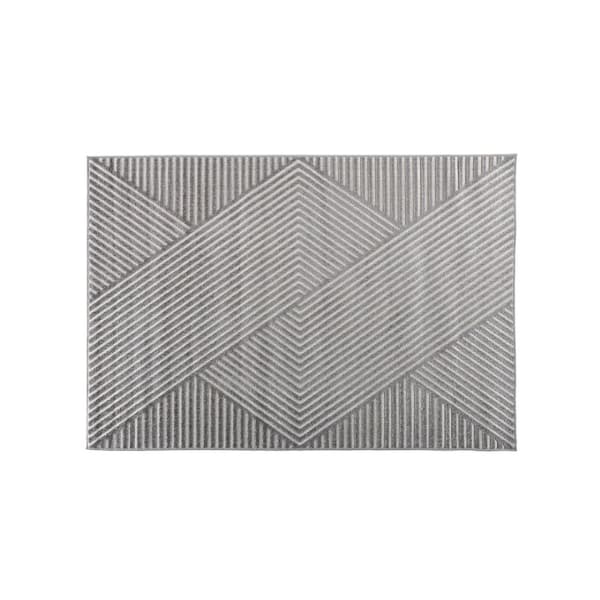 Aron teppe 240x340 cm grå.