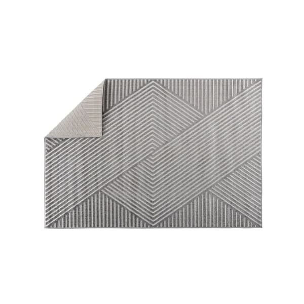 Aron teppe 240x340 cm grå.