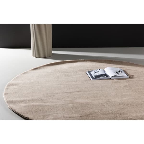 Leni teppe Ø200 cm beige.