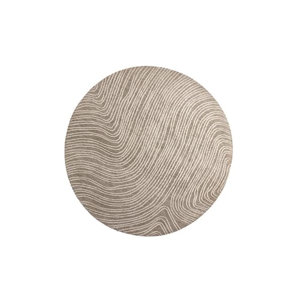 Melle teppe Ø200cm beige.