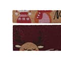 Miniatyrbilde 3 av 3: Dørmatte DKD Home Decor Rød Flerfarget PVC Kokosfiber 60 x 40 x 1,5 cm (2 enheter)