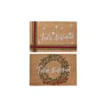 Miniatyrbilde 1 av 3: Dørmatte DKD Home Decor Hvit Brun Rød Grønn PVC Kokosfiber 60 x 40 x 1,5 cm (2 enheter)