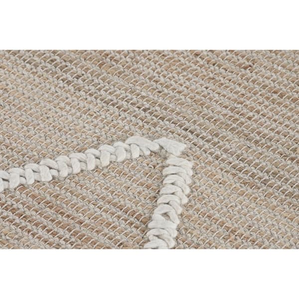 Matta Home ESPRIT Vit Naturell Boho 160 x 230 x 1 cm