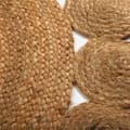 Miniatyrbillede 3 af 3: Tæppe Versa Ø 120 cm Cirkler Spanskrør Jute