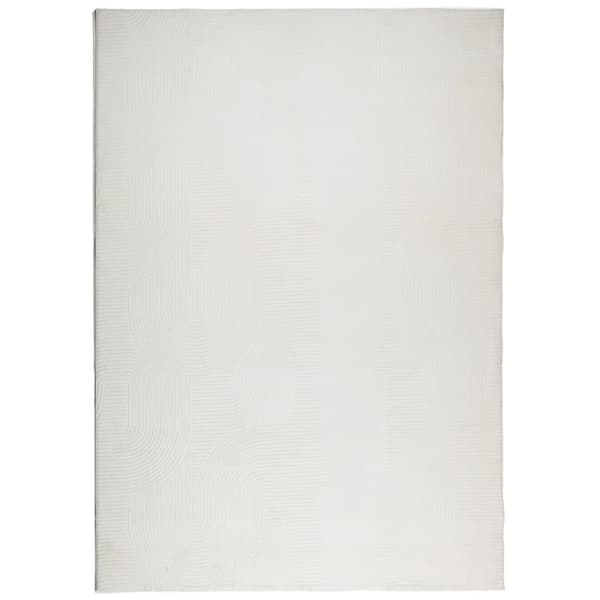 Matta IZA kort lugg skandinavisk look gräddvit 140x200 cm