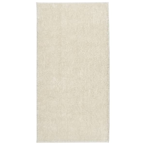 Matta ISTAN långluggad glansig gräddvit 100x200 cm
