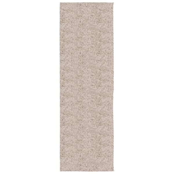 Ryamatta PAMPLONA lång lugg modern beige 80x250 cm