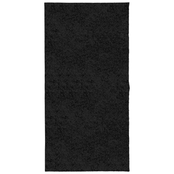 Ryamatta PAMPLONA lång lugg modern svart 100x200 cm