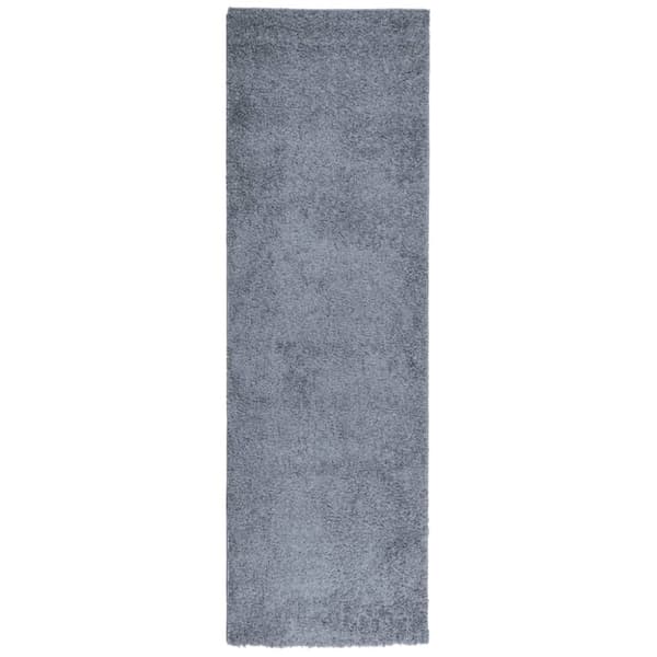 Ryamatta PAMPLONA lång lugg modern blå 80x250 cm