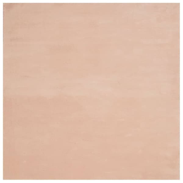 Mjuk matta HUARTE med kort lugg tvättbar rosa 120x120 cm
