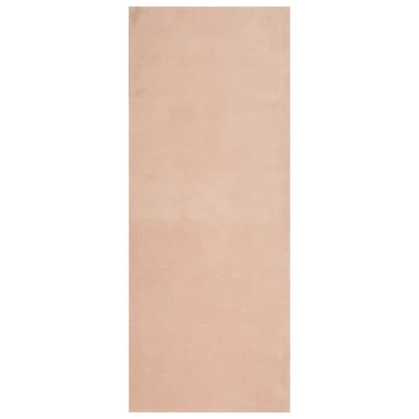 Mjuk matta HUARTE med kort lugg tvättbar rosa 80x200 cm