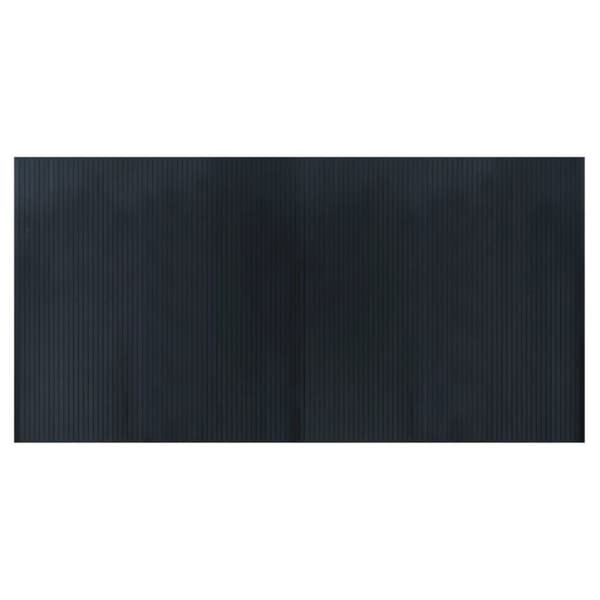 Matta rektangulär grå 100x200 cm bambu