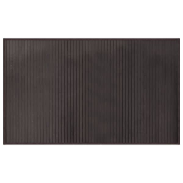 Matta rektangulär mörkbrun 60x100 cm bambu