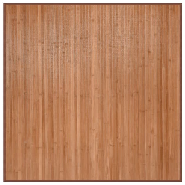 Matta fyrkantig natur 100x100 cm bambu