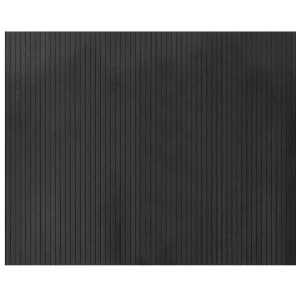 Matta rektangulär grå 80x100 cm bambu