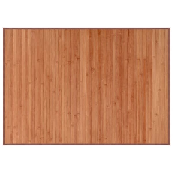 Matta rektangulär brun 70x100 cm bambu