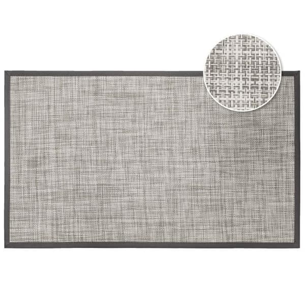 Rektangulärt matta - Ej specificerad - 45 x 75 cm - Vävt PVC - Färg taupe - Vinylstil