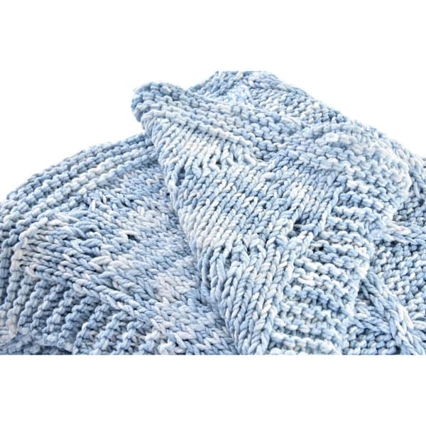 Skötbädd DKD Home Decor Blå Himmelsblå 150 x 125 x 1 cm (2 antal)