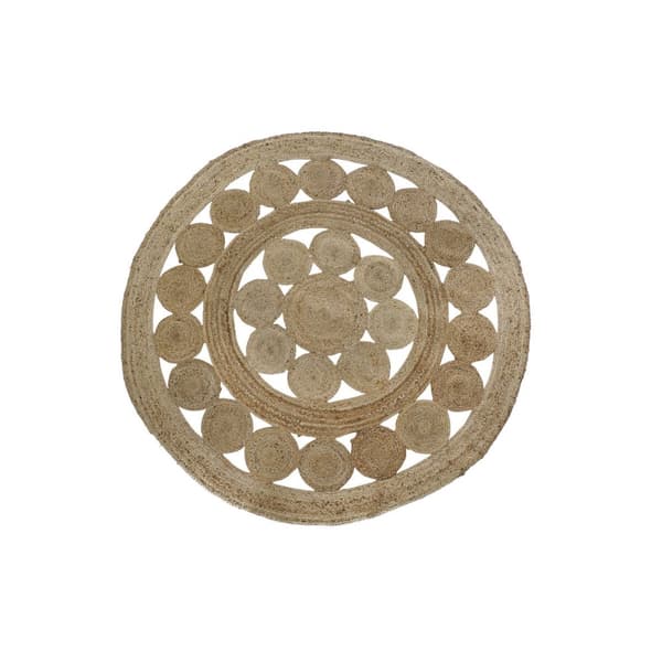 Tæppe DKD Home Decor Tropisk Jute (200 x 200 x 200 cm)