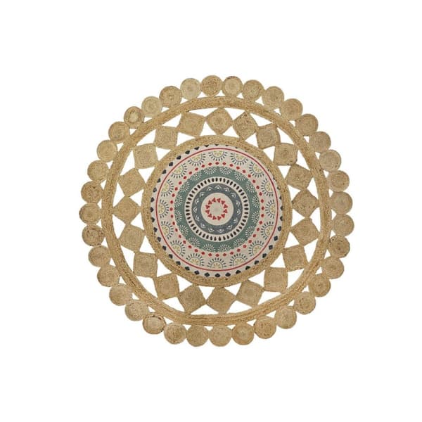 Tæppe DKD Home Decor Brun Multifarvet (200 x 200 x 0,75 cm)