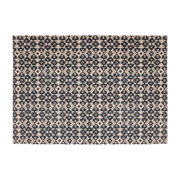 Tæppe Atmosphera Sort Beige Bomuld Multifarvet 60 x 90 cm