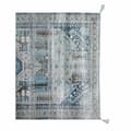 Pikkukuva 2 / 5: Matto DKD Home Decor Vanhahtava viimeistely Sininen Puuvilla Arabi (120 x 180 x 1 cm)
