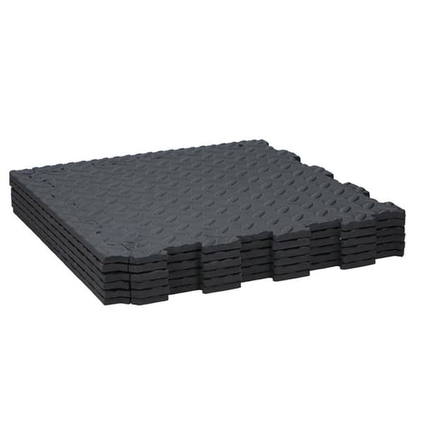 EVA skumfliser Black & Decker Sort Eva Gummi 40 x 40 cm (6 Dele)