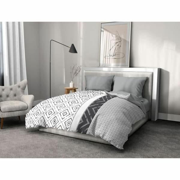 Dynebetræk sæt HOME LINGE PASSION Dream Grå 220 x 240 cm
