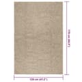 Miniatyrbillede 9 af 9: vidaXL gulvtæppe ZIZUR beige 120x170cm jute-look indendørs og udendørs
