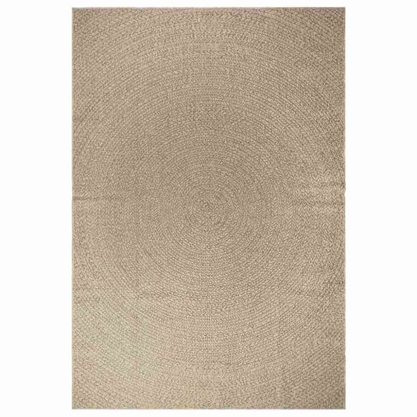 vidaXL Matta ZIZUR beige 200x290 cm jutelook inomhus och utomhus