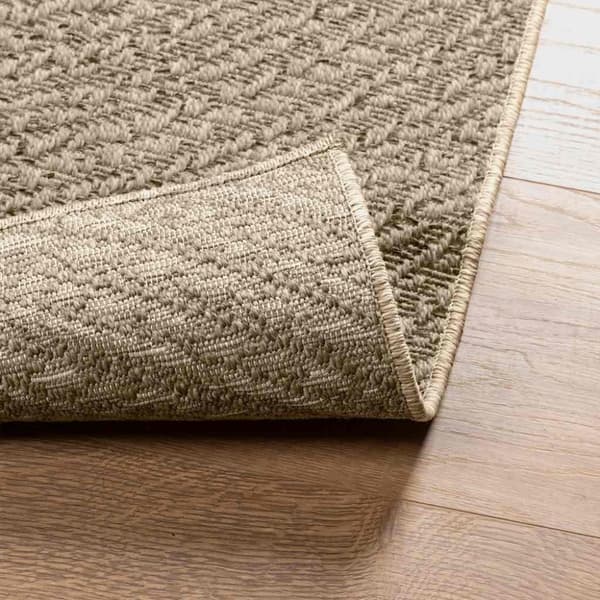 vidaXL Matta ZIZUR beige 160x230 cm jutelook inomhus och utomhus