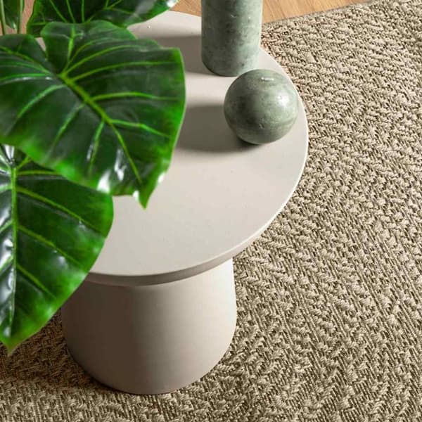 vidaXL gulvtæppe ZIZUR beige 240x340cm jute-look indendørs og udendørs