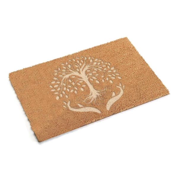 Dørmåtte Versa Kokosnød Fiber 40 x 2 x 60 cm Livets træ