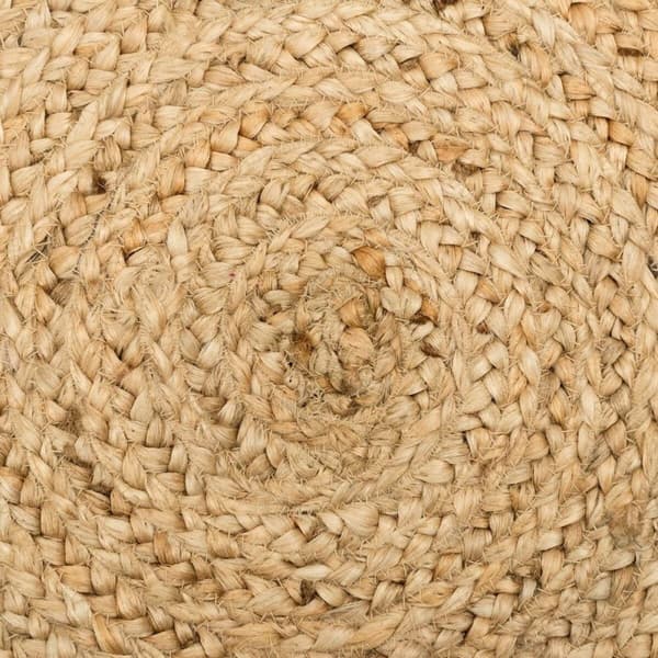 Tæppe 120 x 120 x 1 cm Natur Jute
