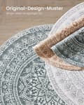 Miniatyrbillede 6 af 6: Tæppe omkring 160 cm d boho stil antracit grå